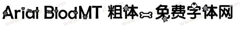 Arial BlodMT 粗体字体转换